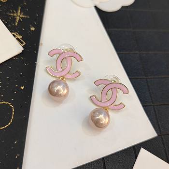 Chanel Pink Earrings