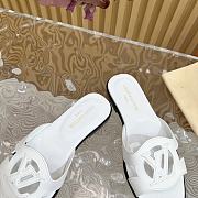 Louis Vuitton LV Isola Flat Mule White - 3