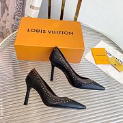 Louis Vuitton LV Signature Pumps Black Heel 10cm - 4