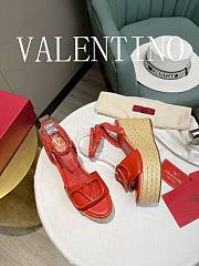 Valentino Garavani Red Vlogo Wedge Sandal 9cm - 2