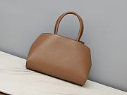 Ferragamo Brown Hug Leather Handbag 31.5x19x22cm - 4