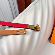 Hermes Kelly Belt Red Gold 1.8cm - 4