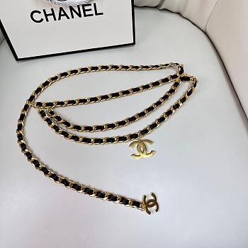 Chanel Black Belt Gold 