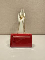 Prada Patent Leather Mini Bag Red 20x11.5cm - 3