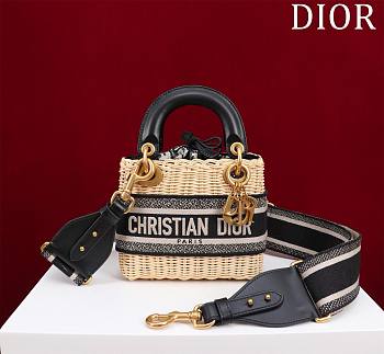 Dior Mini Lady Bag Wicker 17cm