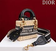 Dior Mini Lady Bag Wicker 17cm - 6