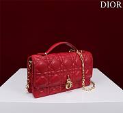 Dior Mini Miss Bag Cannage Lambskin Red 21 x 11.5 x 4.5 cm - 3