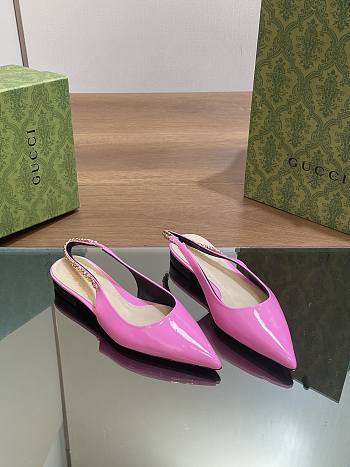 Gucci Signoria Ballet Flat Pink