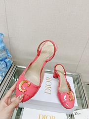 Dior C'est Slingback Pump Pink Patent Calfskin 8cm - 5