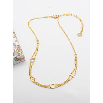 Dior Short Necklace Gold Color