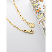 Dior Short Necklace Gold Color - 3