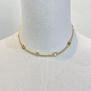 Dior Short Necklace Gold Color - 2