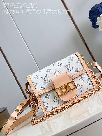 Louis Vuitton LV Mini Dauphine Multicolor Beige 20 x 15 x 9 cm