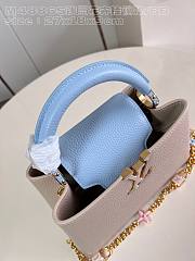 Louis Vuitton LV Capucines BB Beige Blue 26.5 x 17.5 x 9 cm - 5