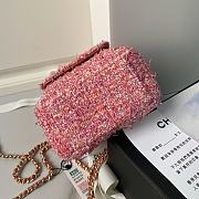 Chanel Mini Phone Holder Backpack Pink 18x13x9cm - 4