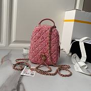 Chanel Mini Phone Holder Backpack Pink 18x13x9cm - 3