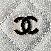 Chanel Clutch With Chain Caviar White 16x11x2.5cm - 6