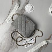 Chanel Clutch With Chain Caviar Grey 16x11x2.5cm - 2