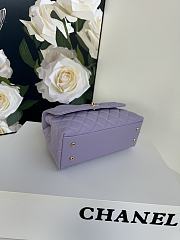 Chanel Coco Handle Flap Bag Purple Caviar 24cm - 2