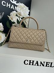 Chanel Coco Handle Flap Bag Beige Caviar 29cm - 1