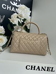 Chanel Coco Handle Flap Bag Beige Caviar 29cm - 4