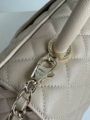 Chanel Coco Handle Flap Bag Beige Caviar 29cm - 5