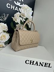 Chanel Coco Handle Flap Bag Beige Caviar 29cm - 3