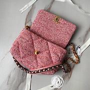 Chanel 19 Flap Bag Pink Tweed 26cm - 6