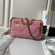 Chanel 19 Flap Bag Pink Tweed 26cm - 5