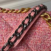 Chanel 19 Flap Bag Pink Tweed 26cm - 4