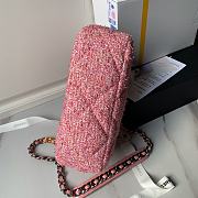 Chanel 19 Flap Bag Pink Tweed 26cm - 3