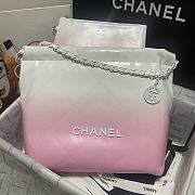 Chanel 22 Handbag White & Light Pink 35x37x7cm - 1