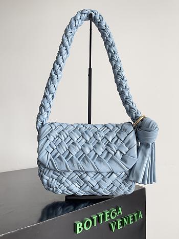 Bottega Veneta Kalimero Città Blue 25x18x5.5cm