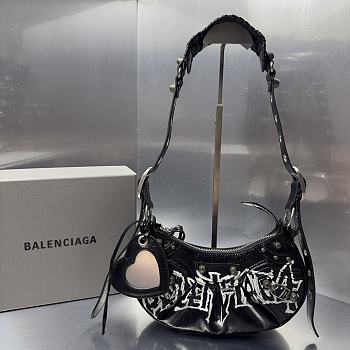 Balenciaga Le Cagole XS Shoulder Bag Black 26x16x10cm