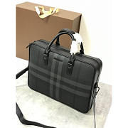 Burberry Slim Ainsworth Briefcase Charcoal 38x9x28cm - 5