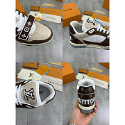 Louis Vuitton LV Trainer Brown Beige White Sneaker - 5