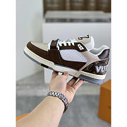 Louis Vuitton LV Trainer Brown Beige White Sneaker - 3