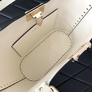 Valentino Garavani Rockstud Tote Bag White 26x11x24cm - 6