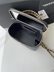 Chanel Top Handle Vanity Case Black Caviar 17x10x8cm - 6