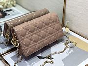 Dior Lady Pouch Patent Rose Pink Bag 21.5 x 11.5 x 3 cm - 4