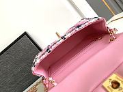 Chanel Small Flap Bag Pink White 20cm - 6