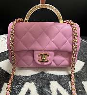 Chanel Mini CF 24S Pink Gold 20x13x7cm - 4