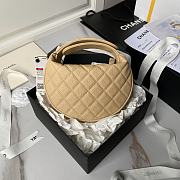 Chanel Beige Pouch Bag 18x17x8cm - 4