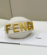 Fendi Fendigraphy Mini White Bag 20x13x7.5cm - 6