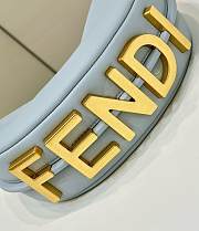 Fendi Fendigraphy Mini Light Blue Bag 20x13x7.5cm - 4