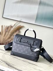 Louis Vuitton LV Steamer PM Black Bag 25 x 19 x 8 cm - 1