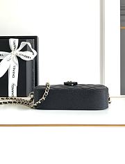 Chanel Matelasse Camera Shoulder Bag Caviar Black 24cm - 5