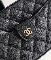 Chanel Matelasse Camera Shoulder Bag Caviar Black 24cm - 4