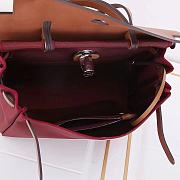 Hermes Ruby Canvas Leather Herbag Zip 31 Bag 31x10x26cm - 6