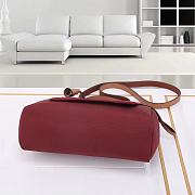 Hermes Ruby Canvas Leather Herbag Zip 31 Bag 31x10x26cm - 4